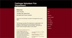 Desktop Screenshot of fairhopevfd.org